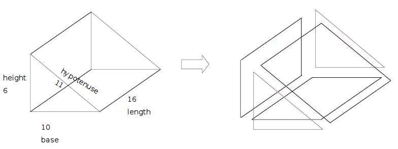 The dimensions of a triangular prism are tripled. How will the changes in the prism-example-1