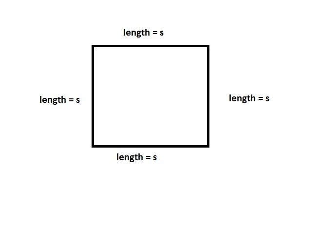 O find the perimeter p of a square with side of length​ s, i can use the formula pequals-example-1