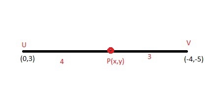 UV has the endpoints U(0, 3) and V(–4, –5). Which shows the correct calculation for-example-1