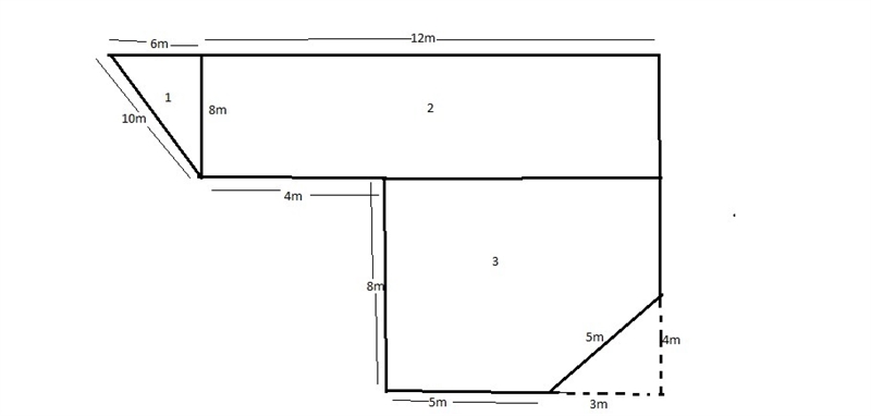 A city wants to create a garden according to the plan below. Caculate the area of-example-1