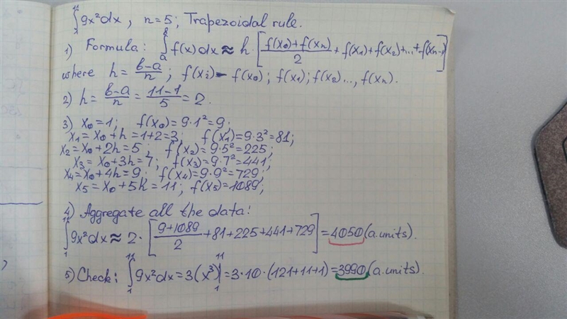 6.4 Q2.) Use the trapezoidal rule to approximate and use the fundamental theorem of-example-1