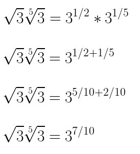 Simplify (√3)(5√3) A 3 1/10 B 3 3/5 C 3 9/10 D 3 7/10-example-1