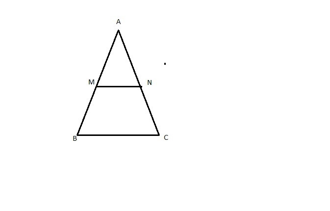 From the statement select the related given statement. In a triangle a segment joining-example-1