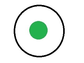 The area of the shaded circle below is 78.5 square inches. The area of the large circle-example-1