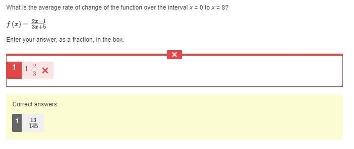 What is the average rate of change of the function over the interval x = 0 to x = 8? f-example-1