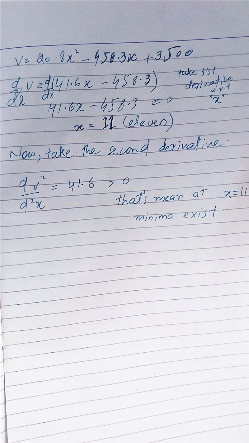 v = 20.8x^2 - 458.3x + 3,500 represents the value of a car from 1964 to 2002. What-example-1