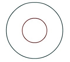 If two circles are concentric then A) they will have the same area. B) they will have-example-1