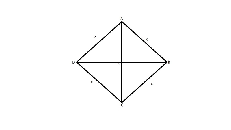 Find the angles of a rhombus in which a diagonal length is equal to the length of-example-1