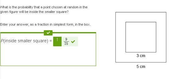 What is the probability that a point chosen at random in the given figure will be-example-1