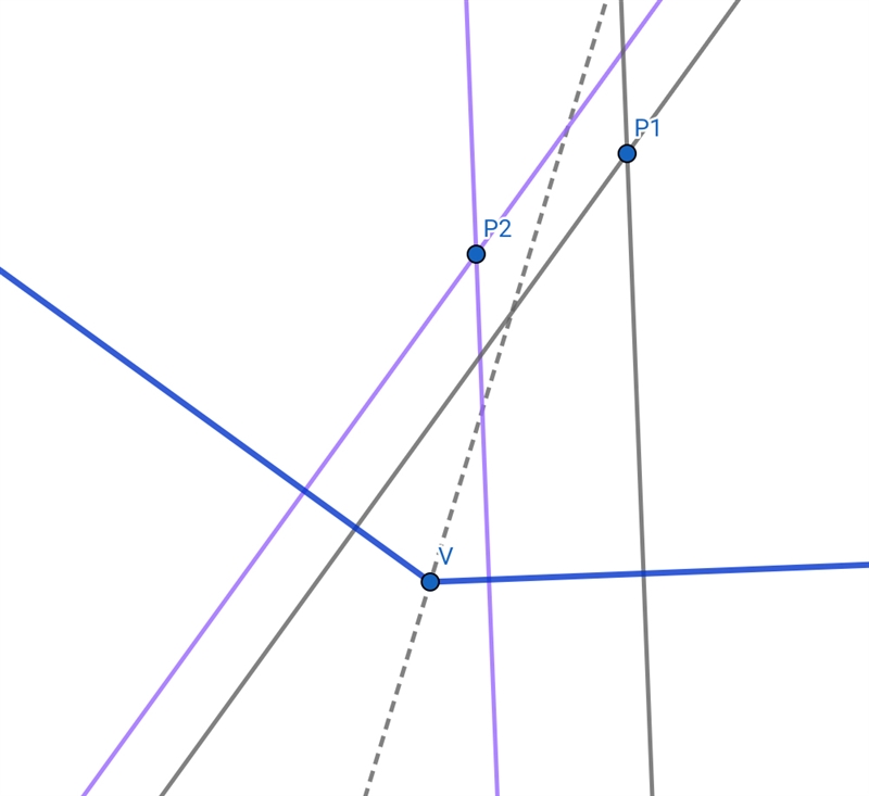 Help please Draw an obtuse angle (labeled BIG) Place a point P inside the angle. Now-example-1