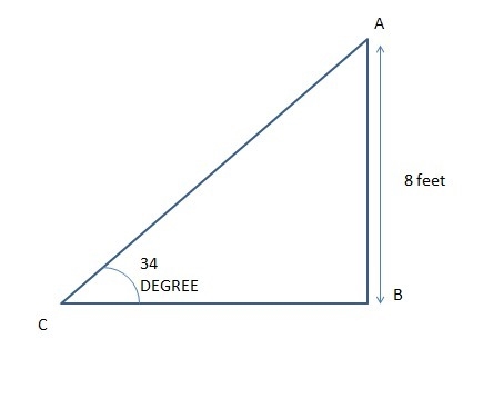 The angle of elevation from a soccer ball on the ground to the top of the goal is-example-1