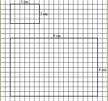 The diagram represents the process of enlarging a rectangle using a scale factor of-example-1