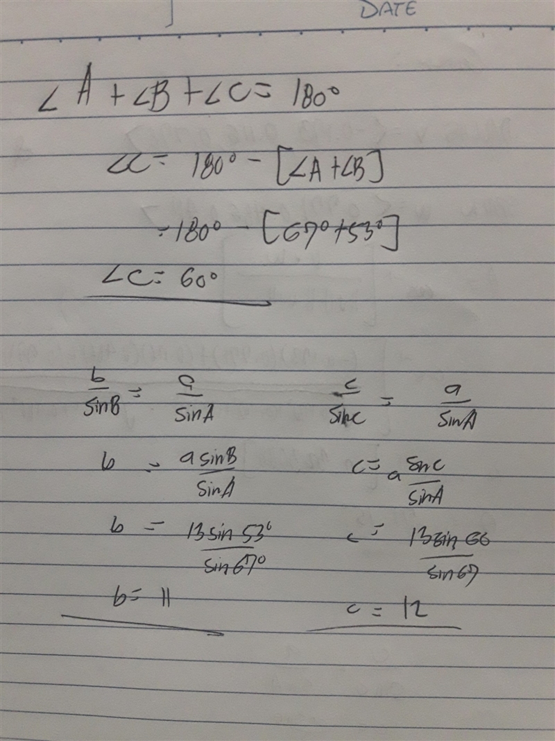 QF Q2.) Solve the triangle-example-1