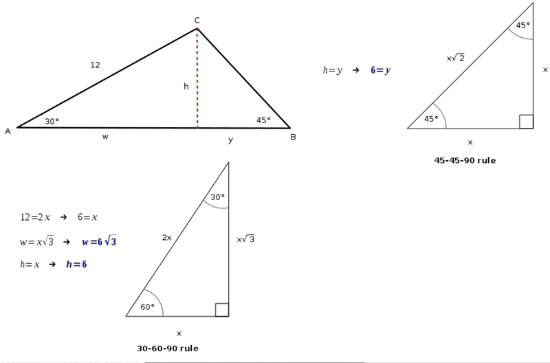 [Precalculus] Find the area of this triangle:-example-1