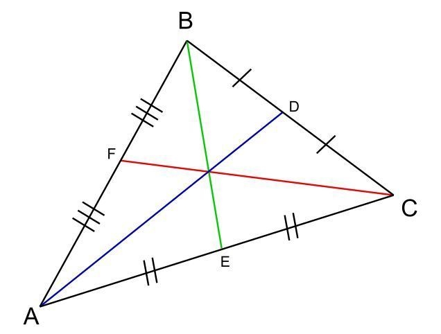 Use geometry words to describe a way to separate triangles into other triangles-example-1