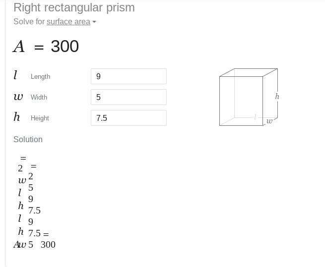 What is the surface area of a rectangular prism that has a length of 9 feet, a width-example-1