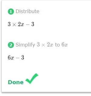 Choose the expression that is equivalent to the expression 3(2x-1)-example-1