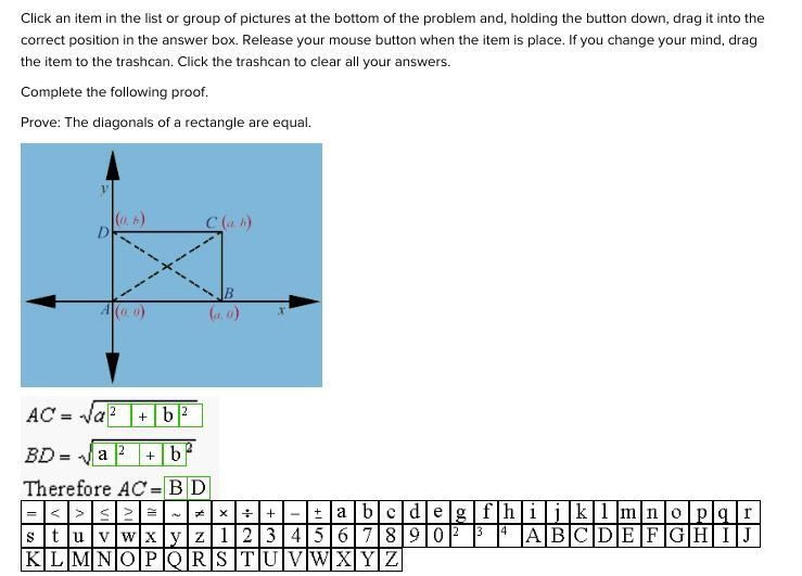 Prove: the diagonals of a rectangle are equal-example-1