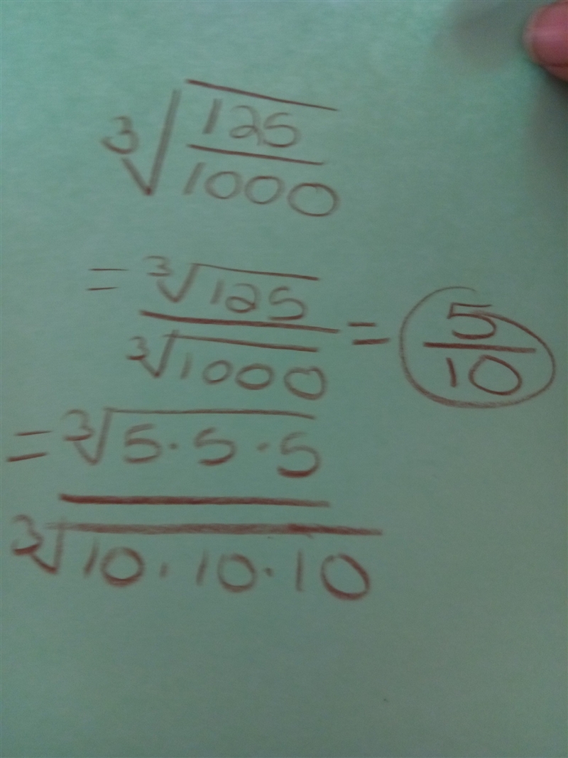 Evaluate 3 square root 125/100? What is the answer plz help thx-example-1