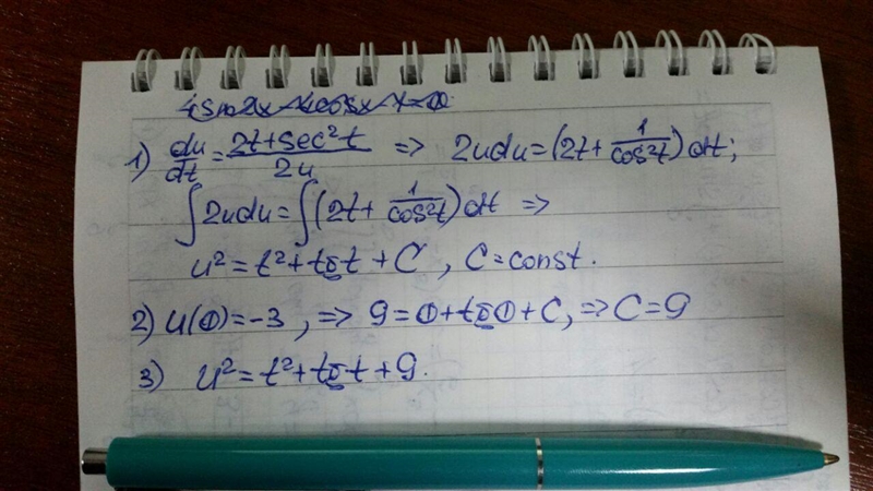 Find the solution of the differential equation that satisfies the given initial condition-example-1