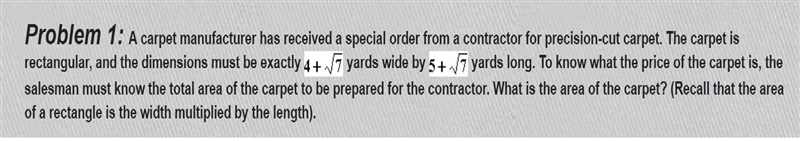 A carpet manufacturer has received a special order from a contractor for precision-example-1