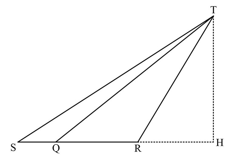 In △RST, point Q is on side RS . Prove that if ST>RT then TQ<ST-example-1