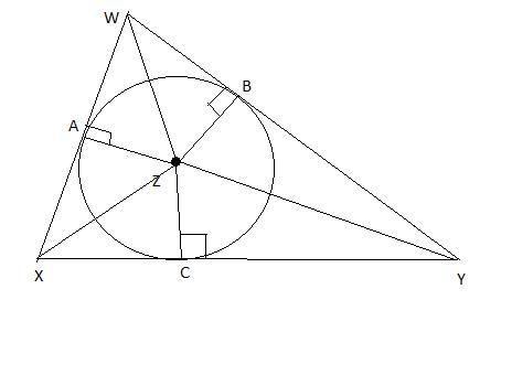 Point Z is the incenter of ΔWXY. Which statements are true? Check all that apply. m-example-1