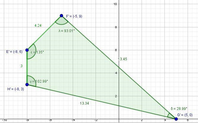 The coordinates of the vertices of trapezoid EFGH are E(-8, 8), F(-4, 12), G(-4, 0), and-example-3