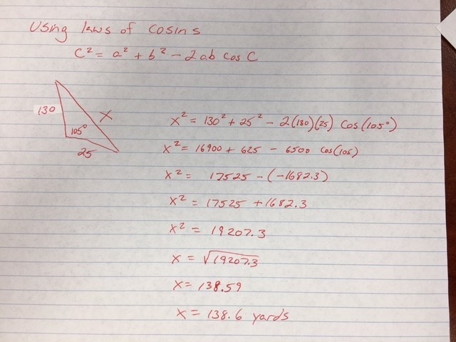 Q7 Q22.) How far is the ball from the center of the​ green?-example-1