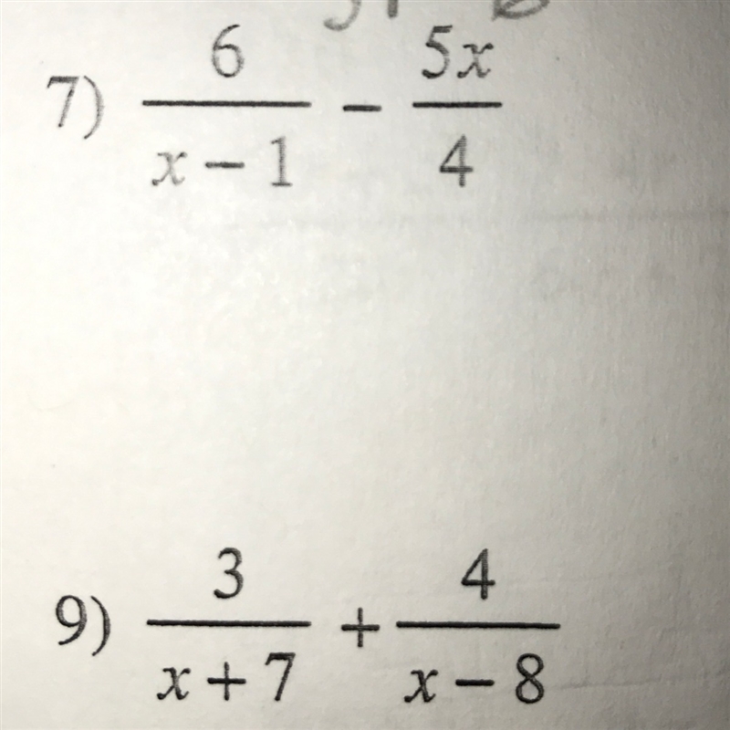 Adding/Subtracting rational expressions-example-1