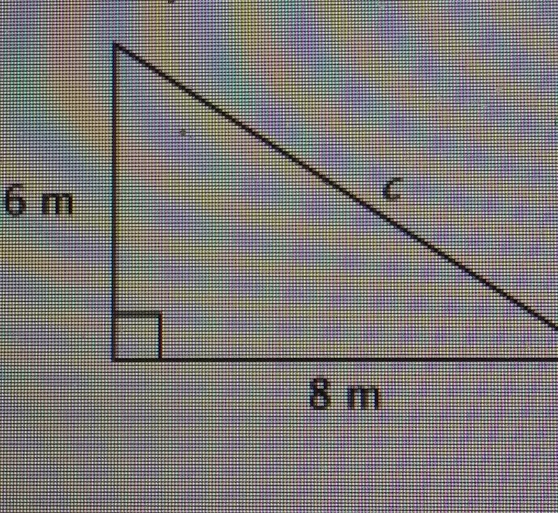 Use the Pythagorean Theorem to find the missing measure-example-1