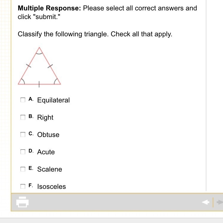 Classify the following triangle. check all that apply?-example-1