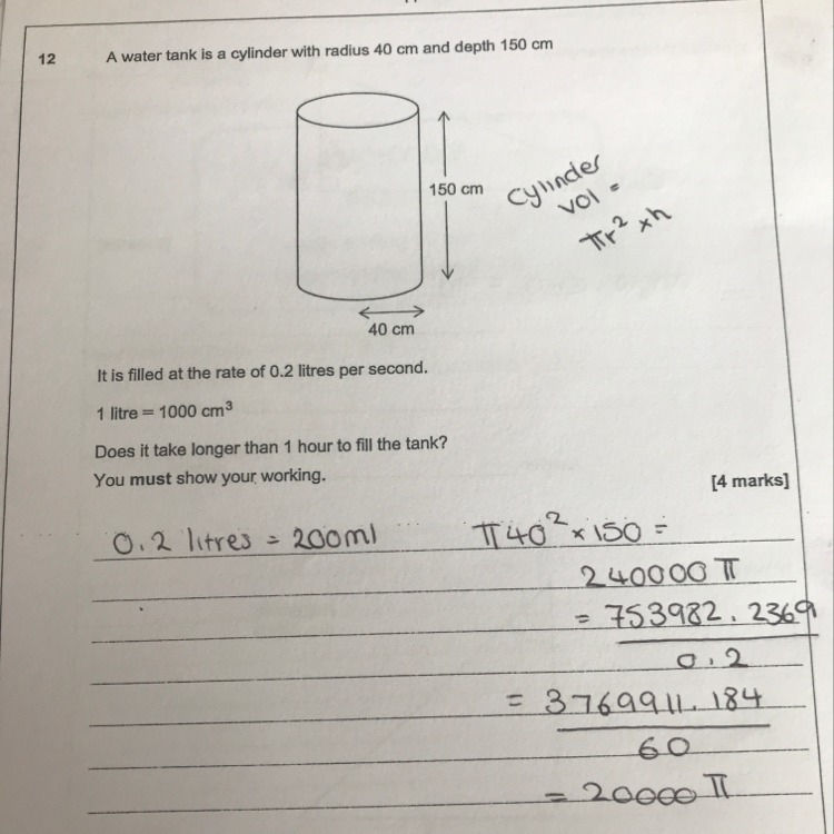 Can someone explain where I went wrong in this answer (link attatched)-example-1