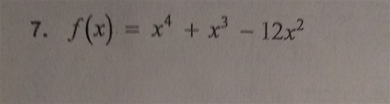 F(x)=x^4+x^3-12x^2. Find the zeros of the function-example-1