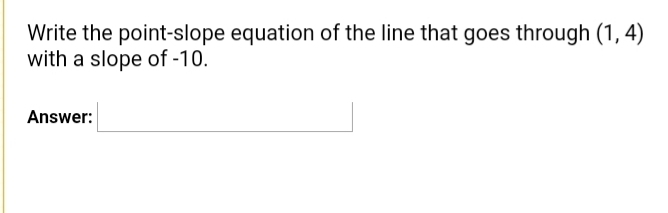 Write the point slope equation-example-1