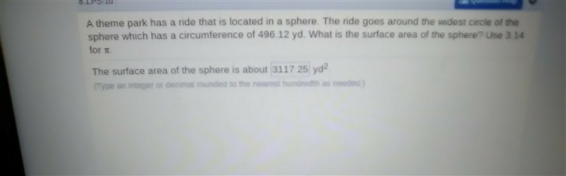 I can't find the surface area because I have no clue where to find the radius-example-1