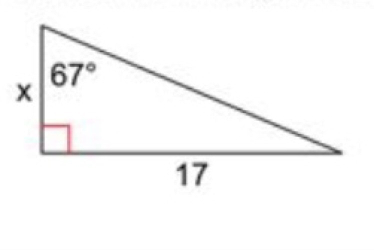 Find the missing side. Round to the nearest tenth.-example-1