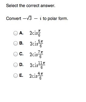 This is converting to polar form, I need help and the answer too.-example-1