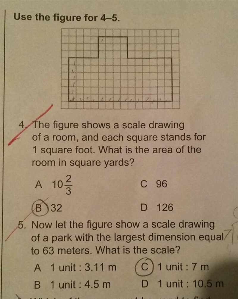 Now let the figure show a scale drawing of a park with the largest dimension equal-example-1