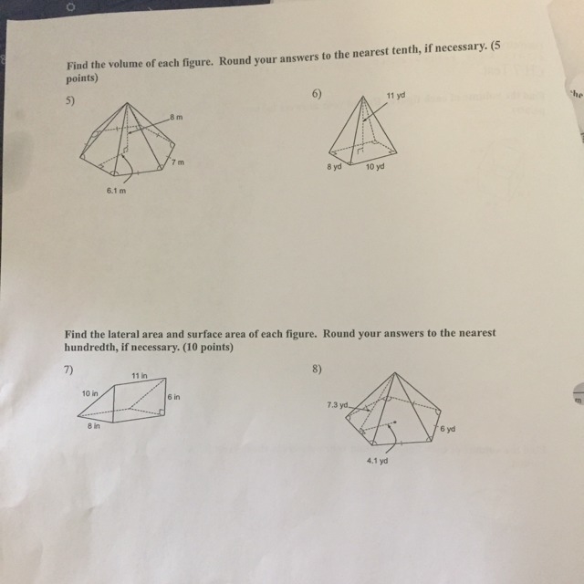 How to find the of each figure #5,6,7,8-example-1