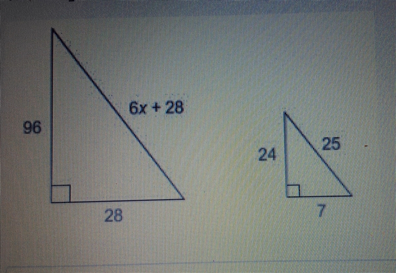 The triangles are similar what is the value of x-example-1