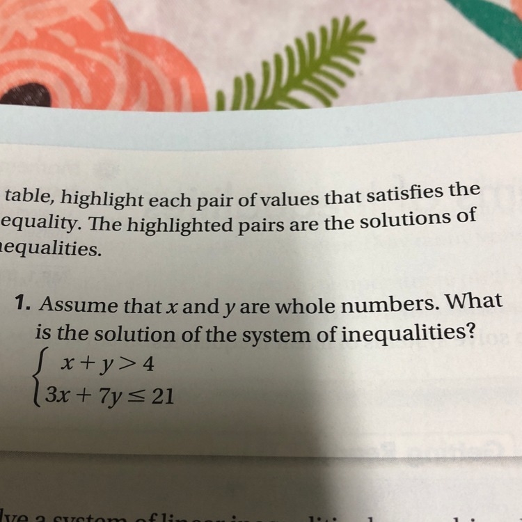 What is the solution of the system of inequalities-example-1