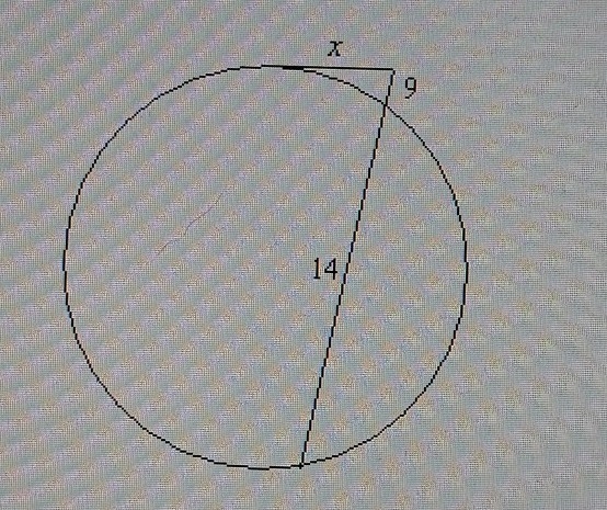 find the value of x. If necessary, round your answer to the nearest tenth. The figure-example-1