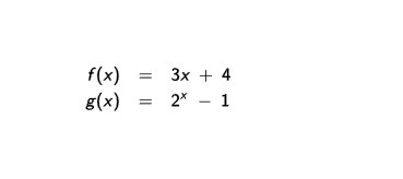 !!30 POINTS!! Linear and Exponential Function Transformations: Consider the two functions-example-1