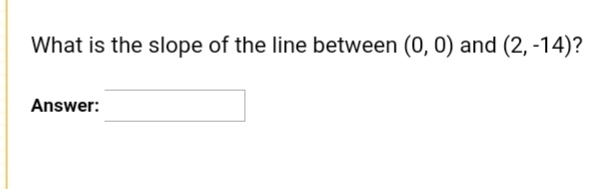 What is the slope of the line between-example-1