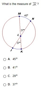 What is the measure of JK?-example-1