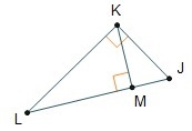 Which triangle is similar to ΔJKL? ΔJKM, ΔMKL, ΔKML, ΔLJK.-example-1