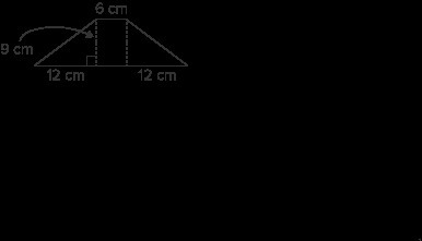 A trapezoid is shown: What is the area of the trapezoid?-example-1