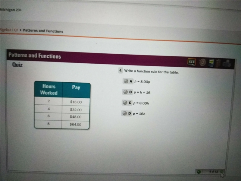 Write the function hours and pay-example-1