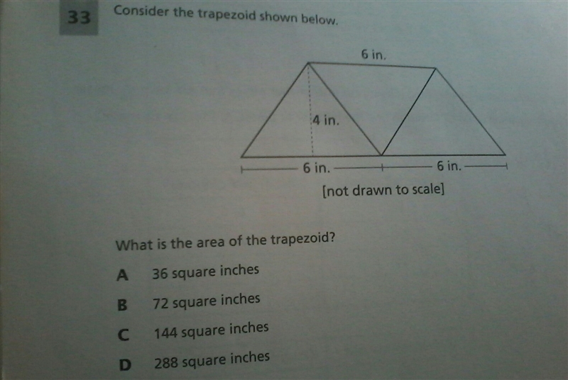 Considerbthe trapezoid shown below what is the area of the trapezoid-example-1